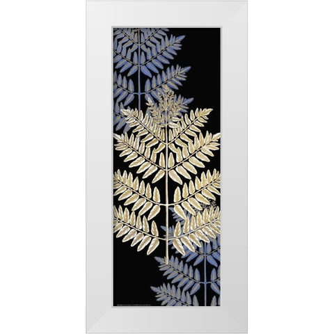 Fern Gold 1 White Modern Wood Framed Art Print by Allen, Kimberly