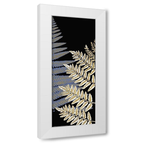 Fern Gold 2 White Modern Wood Framed Art Print by Allen, Kimberly