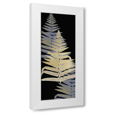 Fern Gold 3 White Modern Wood Framed Art Print by Allen, Kimberly