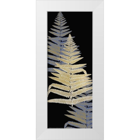 Fern Gold 3 White Modern Wood Framed Art Print by Allen, Kimberly