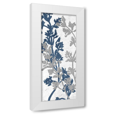 Navy Grey Branch 1 White Modern Wood Framed Art Print by Allen, Kimberly