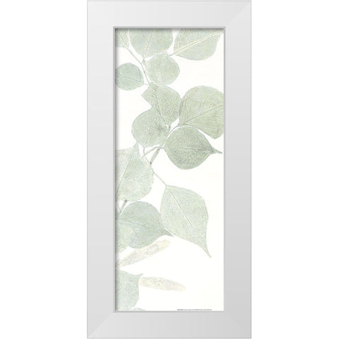 Soft Green 1 White Modern Wood Framed Art Print by Allen, Kimberly