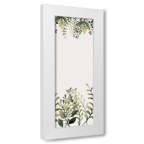 Watercolor Sage Panel White Modern Wood Framed Art Print by Allen, Kimberly