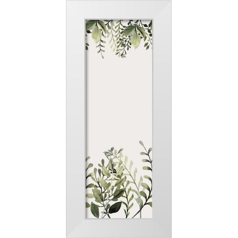 Watercolor Sage Panel White Modern Wood Framed Art Print by Allen, Kimberly