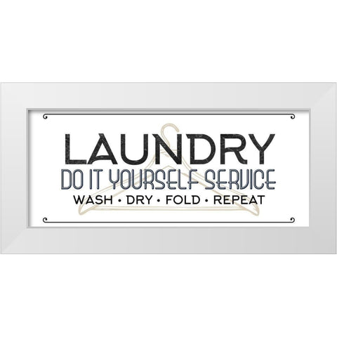 Do It White Modern Wood Framed Art Print by Allen, Kimberly