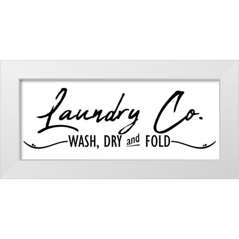 Laundry Co White Modern Wood Framed Art Print by Allen, Kimberly