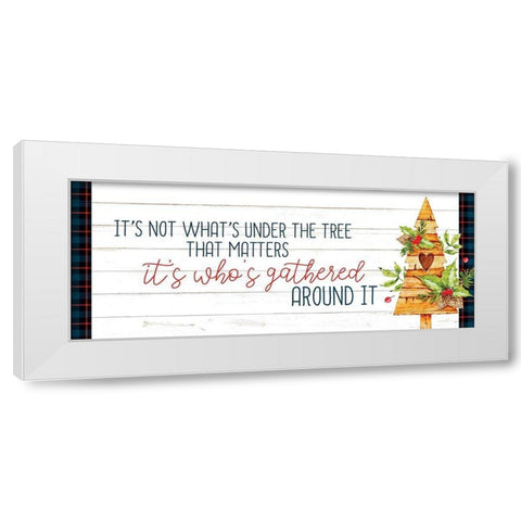 Gathered Around White Modern Wood Framed Art Print by Allen, Kimberly