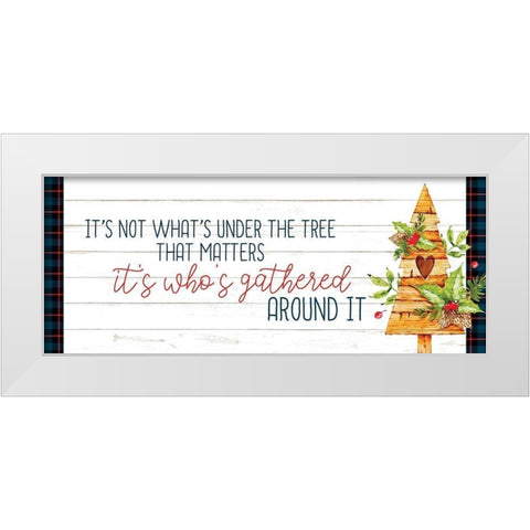 Gathered Around White Modern Wood Framed Art Print by Allen, Kimberly