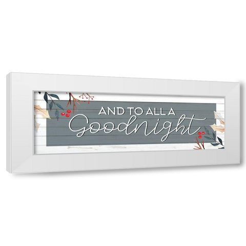 Goodnight White Modern Wood Framed Art Print by Allen, Kimberly