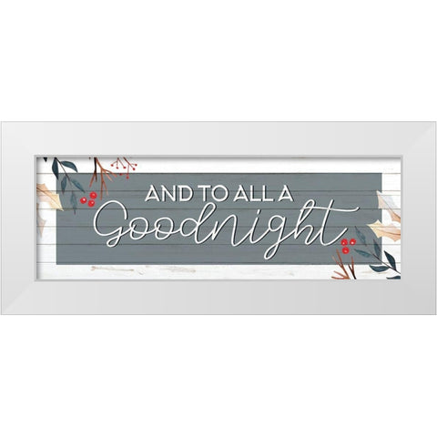 Goodnight White Modern Wood Framed Art Print by Allen, Kimberly
