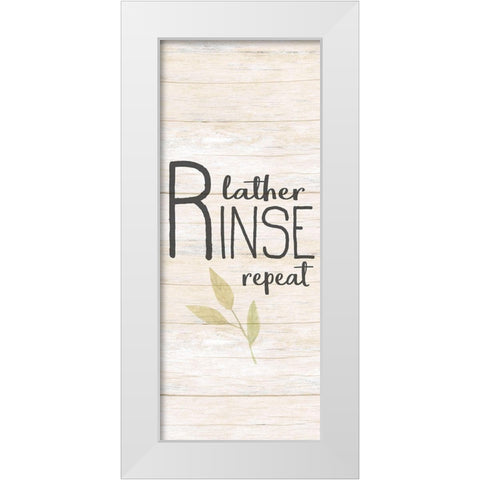 Lather White Modern Wood Framed Art Print by Allen, Kimberly