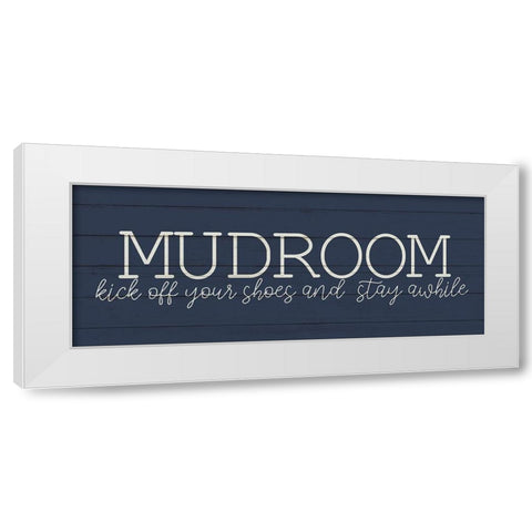 Mudroom White Modern Wood Framed Art Print by Allen, Kimberly