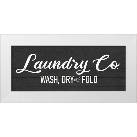 Laundry Co White Modern Wood Framed Art Print by Allen, Kimberly