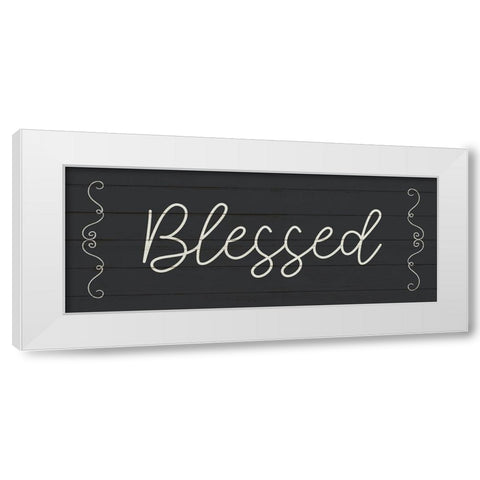 Blessed White Modern Wood Framed Art Print by Allen, Kimberly
