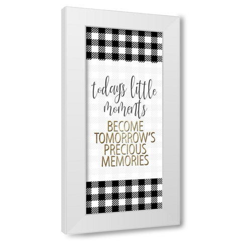 Little Moments 1 White Modern Wood Framed Art Print by Allen, Kimberly