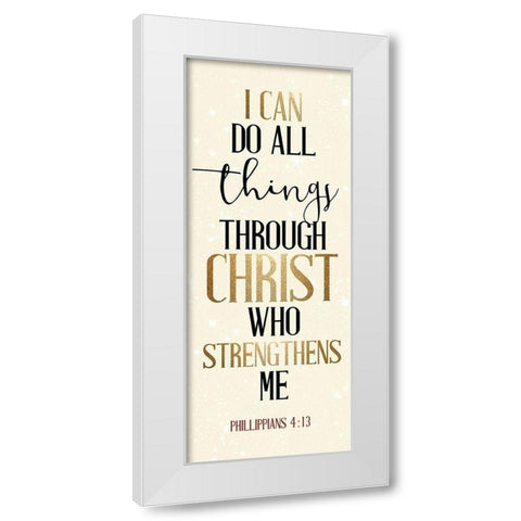 Pray Blessed Are 6 White Modern Wood Framed Art Print by Allen, Kimberly