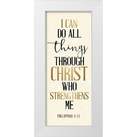 Pray Blessed Are 6 White Modern Wood Framed Art Print by Allen, Kimberly