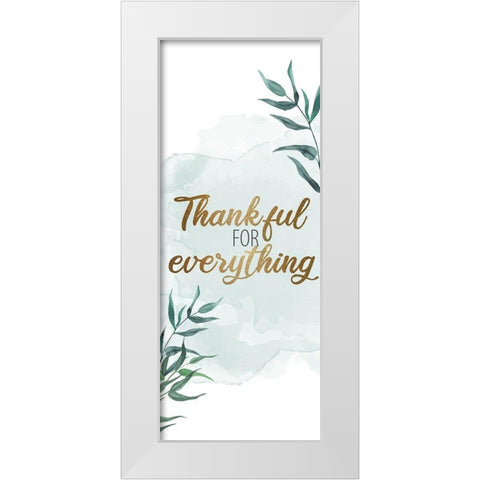Gratitude Enough 6 White Modern Wood Framed Art Print by Allen, Kimberly