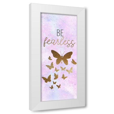 Be Butterflies 6 White Modern Wood Framed Art Print by Allen, Kimberly