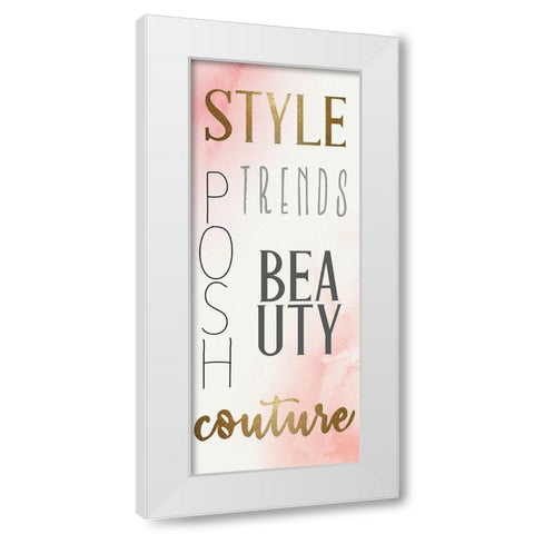 Glamour Style 1 White Modern Wood Framed Art Print by Allen, Kimberly