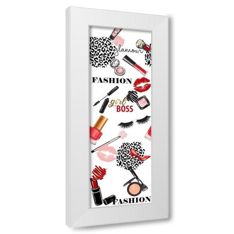 Fashionista 1 White Modern Wood Framed Art Print by Allen, Kimberly