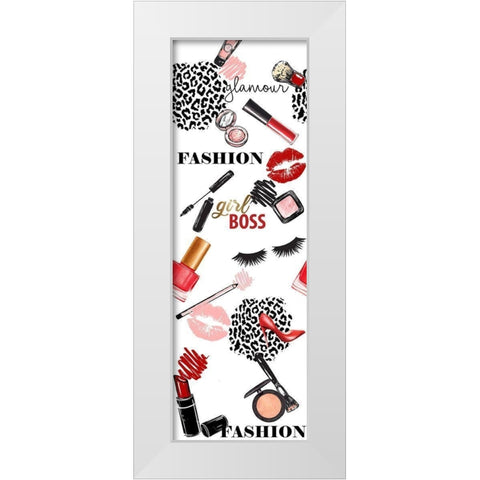 Fashionista 1 White Modern Wood Framed Art Print by Allen, Kimberly