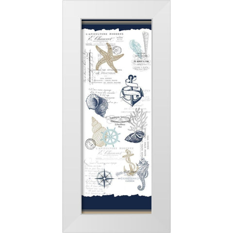 The Sea White Modern Wood Framed Art Print by Allen, Kimberly