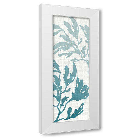 Seaweed Panel 1 White Modern Wood Framed Art Print by Allen, Kimberly
