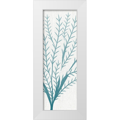 Seaweed Panel 2 White Modern Wood Framed Art Print by Allen, Kimberly