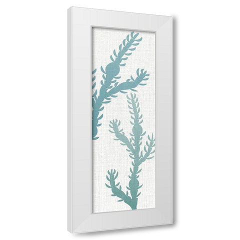 Seaweed Panel 3 White Modern Wood Framed Art Print by Allen, Kimberly