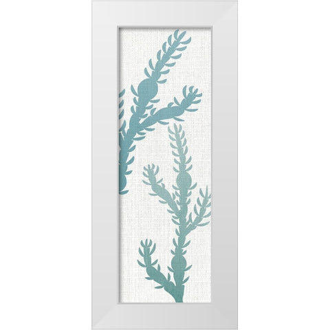 Seaweed Panel 3 White Modern Wood Framed Art Print by Allen, Kimberly