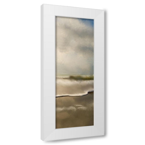 Golden Sea 3 White Modern Wood Framed Art Print by Allen, Kimberly