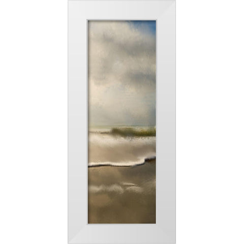 Golden Sea 3 White Modern Wood Framed Art Print by Allen, Kimberly
