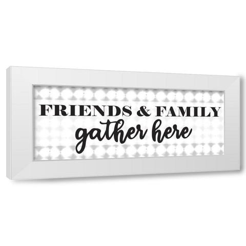 Family and Friends White Modern Wood Framed Art Print by Allen, Kimberly