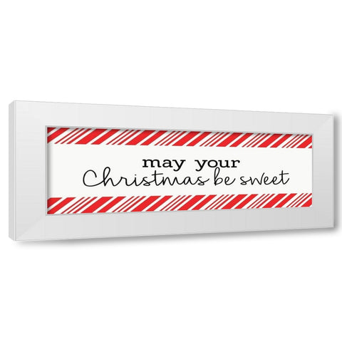 May Your Christmas be Sweet White Modern Wood Framed Art Print by Allen, Kimberly