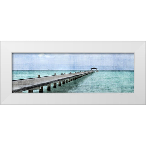 Paradise White Modern Wood Framed Art Print by Allen, Kimberly