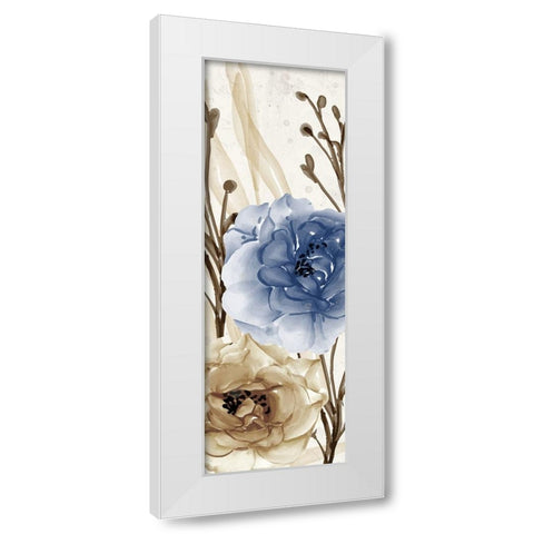 Blue Notes Panel 2 White Modern Wood Framed Art Print by Allen, Kimberly