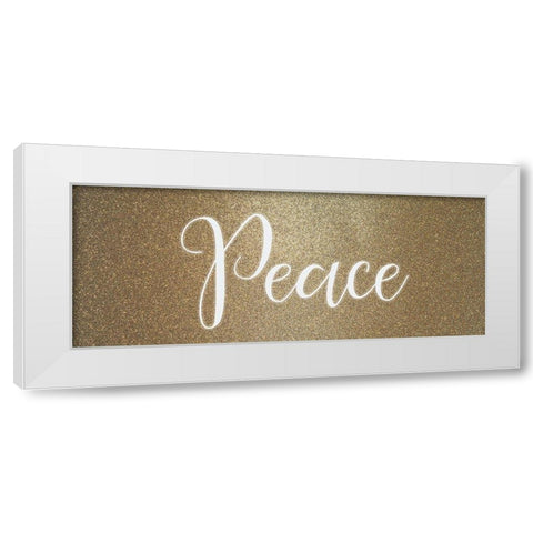 Peace Noel 1 White Modern Wood Framed Art Print by Allen, Kimberly