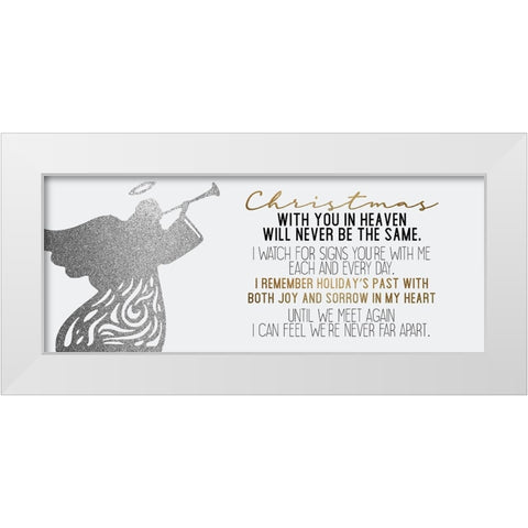 In Heaven White Modern Wood Framed Art Print by Allen, Kimberly