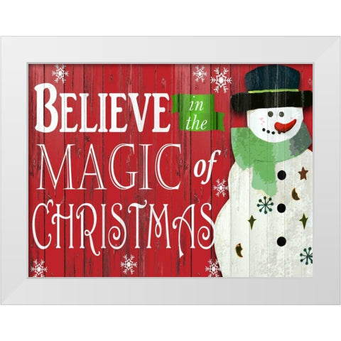 Believe White Modern Wood Framed Art Print by Allen, Kimberly
