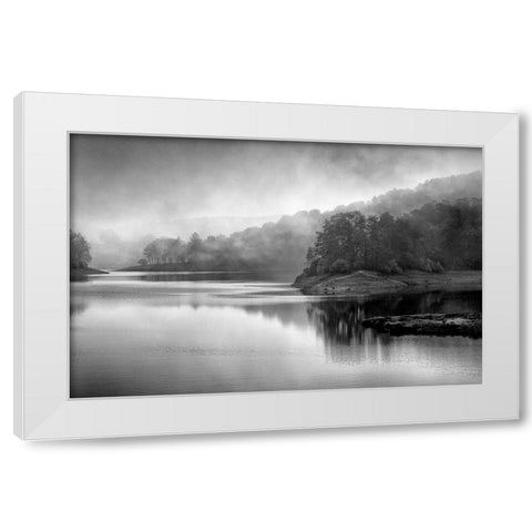 Dusk White Modern Wood Framed Art Print by Allen, Kimberly