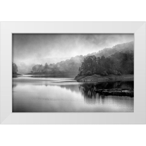 Dusk White Modern Wood Framed Art Print by Allen, Kimberly