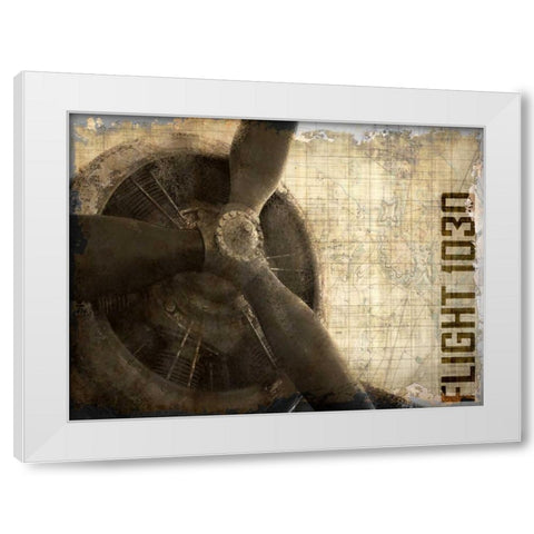 Vintage Flight 1030 White Modern Wood Framed Art Print by Allen, Kimberly