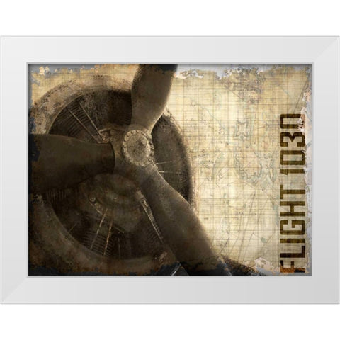 Vintage Flight 1030 White Modern Wood Framed Art Print by Allen, Kimberly