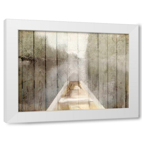 Canoe Tip White Modern Wood Framed Art Print by Allen, Kimberly