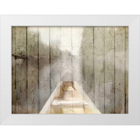 Canoe Tip White Modern Wood Framed Art Print by Allen, Kimberly