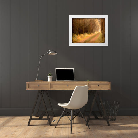 Road To Enlightenment White Modern Wood Framed Art Print by Allen, Kimberly