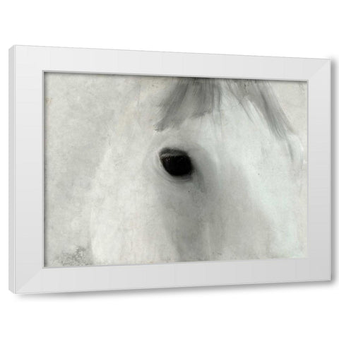 Serene Eyes White Modern Wood Framed Art Print by Allen, Kimberly