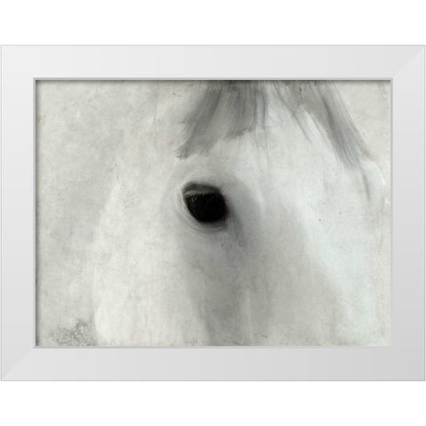 Serene Eyes White Modern Wood Framed Art Print by Allen, Kimberly