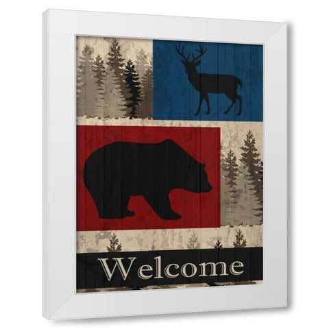 Cabin Fever White Modern Wood Framed Art Print by Allen, Kimberly